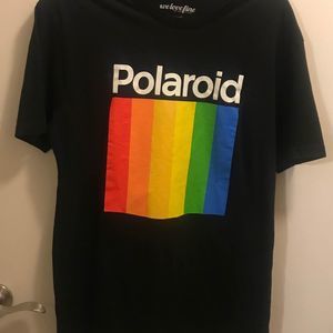 Men’s size Large black Polaroid t-shirt by We love fine